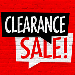 SALE Clearance MENU banner