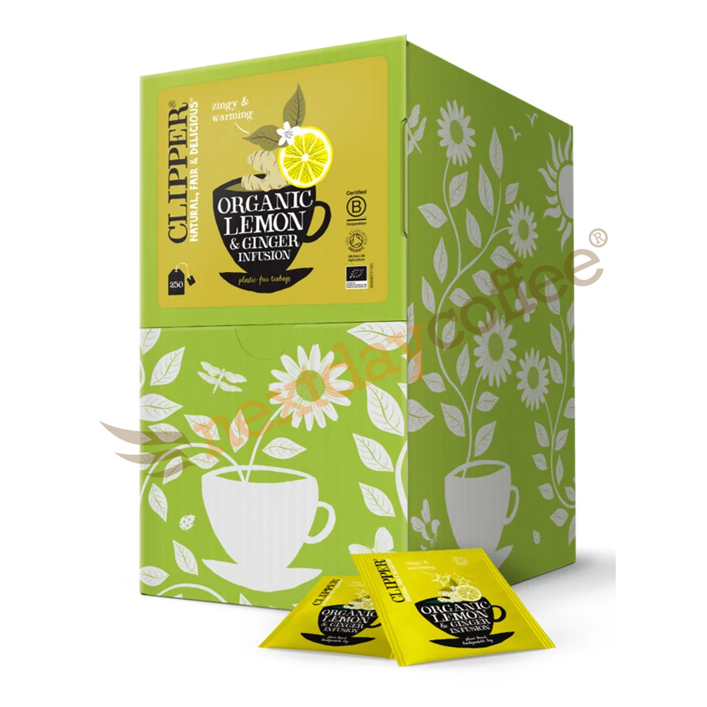 Clipper Organic Lemon And Ginger Envelope Tea 250 2459