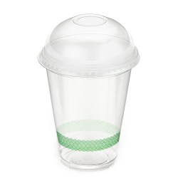 12oz Milkshake Cups & Domed Lids Combo