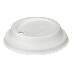 12/16oz White Moulded Fibre Sip Lid