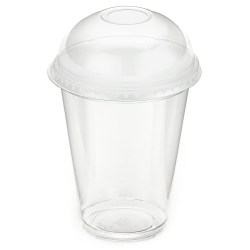 16oz Milkshake Cups & Domed Lids Combo