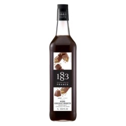 1883 Hazelnut Chocolate Bar Syrup (1 Litre Glass) + Free Pump