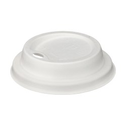 6/8oz White Moulded Fibre Sip Lid