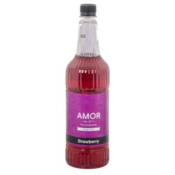 Amor Strawberry Sugar Free Syrup (1 Litre)