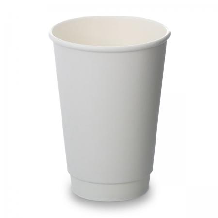 12oz matt white double wall coffee cups for takeaway drinks