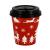 10oz Single Wall Cups - Festive Red Design (100)