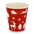 10oz Single Wall Cups - Festive Red Design (100)